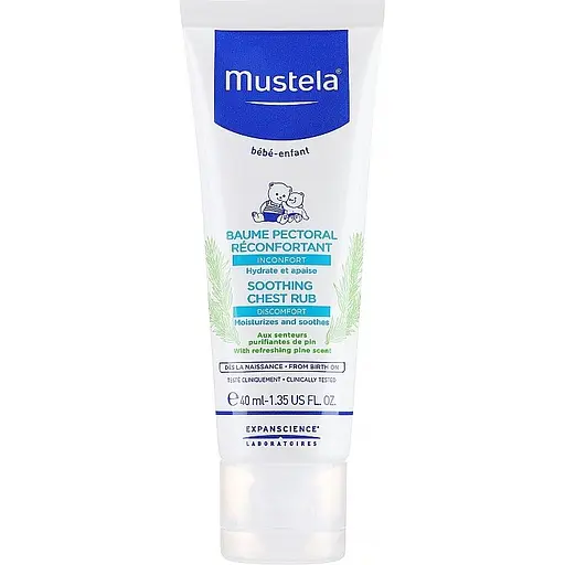 Бальзам для тела Mustela Soothing Chest Rub Успокаивающий 40 мл - фото 2