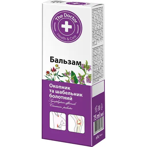 Бальзам Домашний Доктор Живокіст і шабельник болотний 75 мл - фото 1