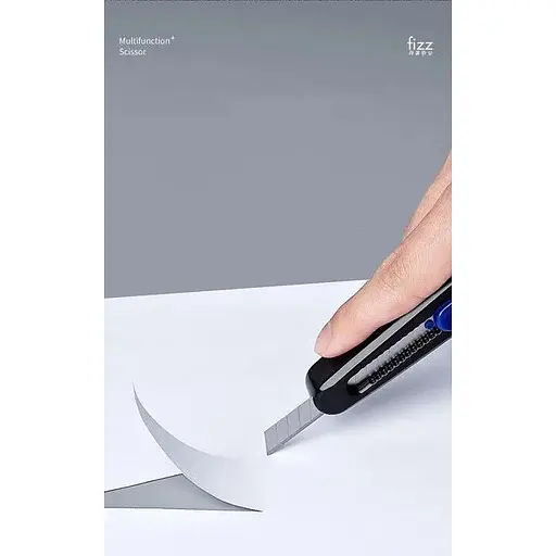 Ножиці  та ножиці-чохол Yopin Fizz Kawai 2 в 1 чорно сині - фото 3