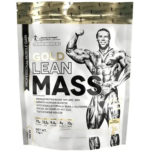 Гейнер Kevin Levrone Gold Line Gold Lean Mass, 1 кг - Полуниця