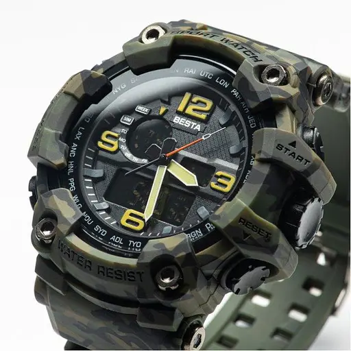 Мужские наручные тактические часы Besta Lion (Камуфляж) - фото 2