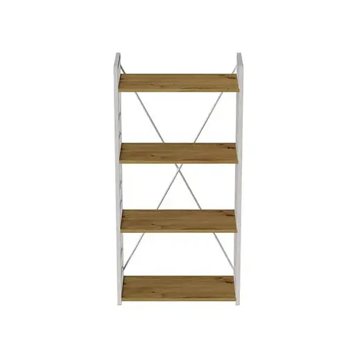 Етажерка 4/60 Ferrum-decor Серії Коннект 120x60x28 білий ДСП Дуб Артізан 16мм (FRD-104244)