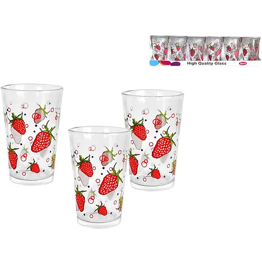 Набор стаканов S&T Клубника 210 мл 6 шт. (945-6) - фото 2