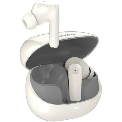 Навушники ColorWay Slim TWS-1 Earbuds Long Life Beige (CW-TWS1BE)