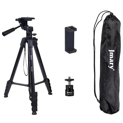 Штатив Jmary KP-2209 для съемки 41-173см 3in1 + чехол Black - фото 2