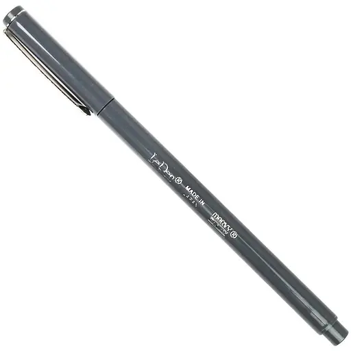 Ручка для паперу Marvy Темно-сіра капілярна 0.3 мм 4300-S Le Pen  