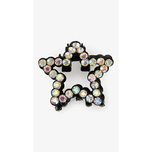 Заколка-краб Зірочка 6-6,9-18 Чорний - фото 1