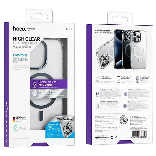 Чохол HOCO для iPhone 16 Pro Max Vip magnetic protective case (AS11) - фото 2