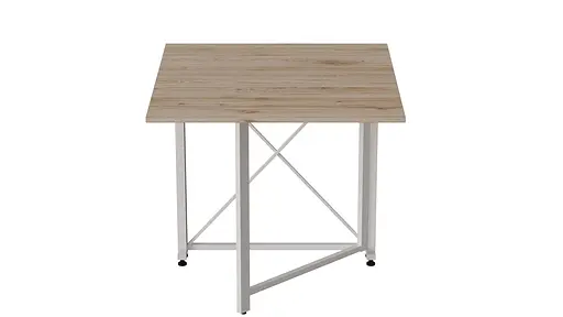 Стіл-книга трансформер Оріон 1 Ferrum-decor 750x810x730 Білий метал ДСП Дуб Сан-Марино 16 мм (FRD-104605) - фото 2