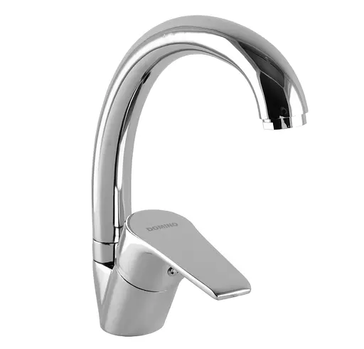 Смеситель для кухни Domino Blitz DBC-103S-WH Хром - фото 3
