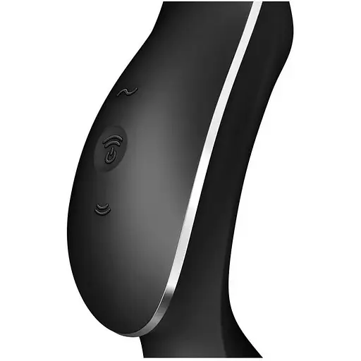 Вакуумний стимулятор з вібрацією Satisfyer Curvy Trinity 2 Black - фото 2