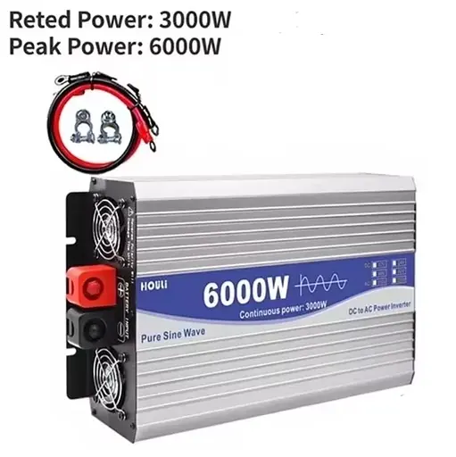 Инвертор преобразователь напряжения Changi CJ-6000Q 6000W 12V 24V 48V DC-AC 220V чистый синус - фото 4