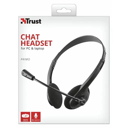 Наушники Trust Primo Chat 3.5mm BLACK (21665) - фото 8