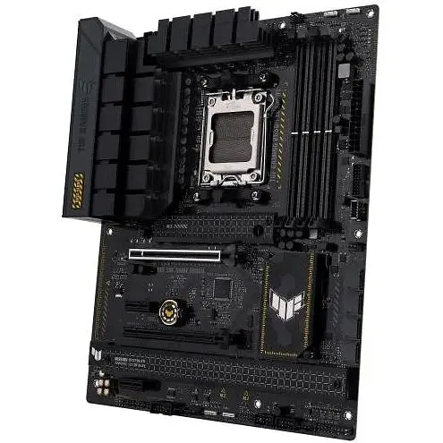 Материнская плата Asus AM5 TUF Gaming B650-PLUS WIFI, B650, 4xDDR5, Int.Video (CPU), 4xSATA3, 3xM.2, 2xPCI-E 4.0 16x, 2xPCI-E 4.0 1x, Realtek 7.1, Realtek 2.5Gb, WiFi 6, Bluetooth 5.2, 6xUSB3.2/6xUSB2.0, HDMI/DP, ATX - фото 4