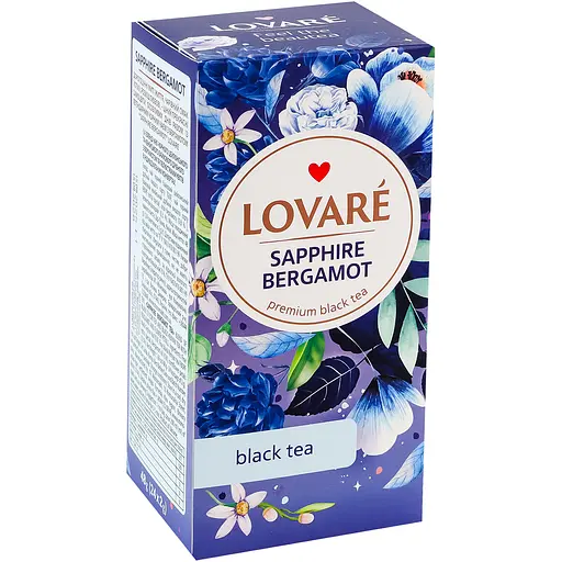 Чай чорний Lovare Sapphire Bergamot 24х2 г