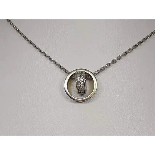 Срібне кольє Premium. Артикул 7043Р - фото 3