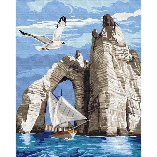 Картина за номерами Прогулянка біля скель Brushme 40x50 см кольорова 000276792