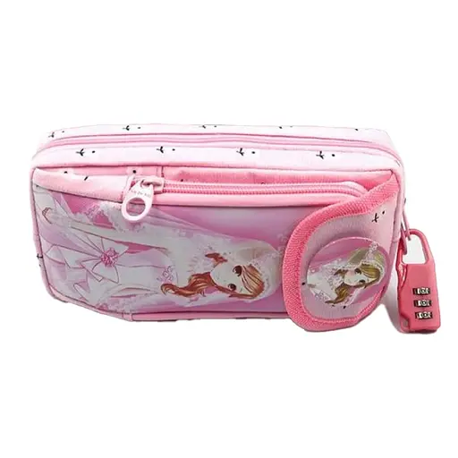 Пенал Princess, 2 відділення, 20x9x6.5 см, блістер (В асортименті)