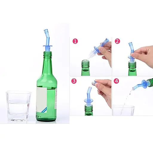 Набор пластиковых дозаторов-пробок для бутылок с крышкой (2 штуки в комплекте), Kitchen Master 81666 - фото 7