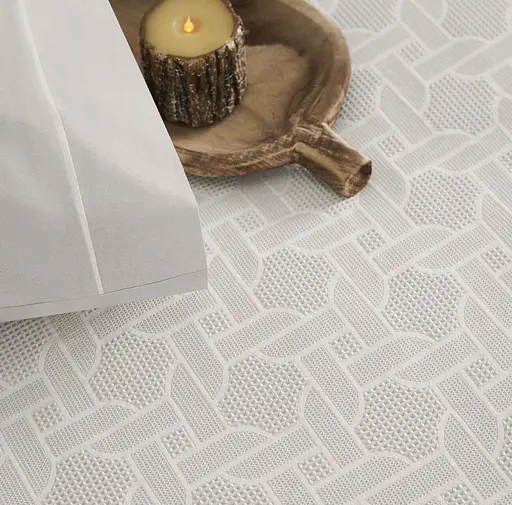 Постельное белье с жаккардовым покрывалом-пике Callie Tas / простыня на резинке Tac pbe0051424 - фото 2