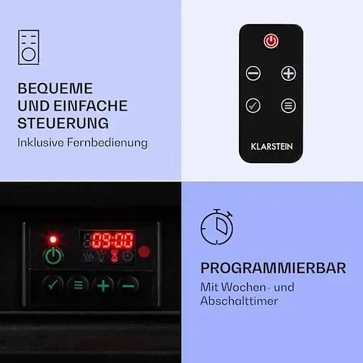 Електричний камін Klarstein Etna 1800W до 36 м² (10035043) - фото 2