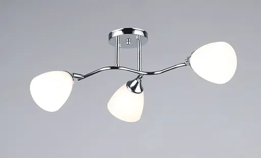 Люстра стельова на 3 плафони VALESO K2313/3, хромовий (E27)