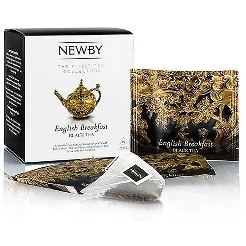 Чай чорний Newby Англійський сніданок в пірамідках 15 шт (600050A) - фото 1