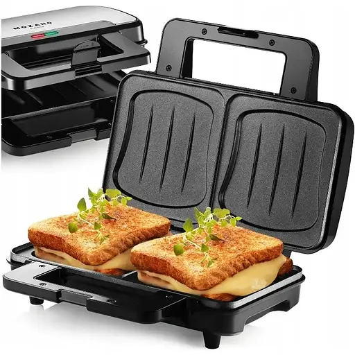 Бутербродница сэндвичниця 2в1 XL Mozano 1300Вт - фото 7