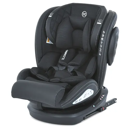 Автокрісло дитяче 0-36 кг ME 1045 EVOLUTION 2 360° ISOFIX/Top Tether з поворотом, Чорна смужка