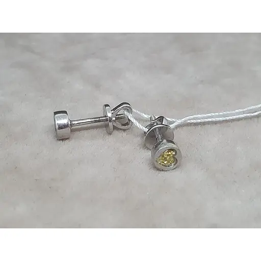 Серебряные серьги Vegas с фианитами. 20010Р Жовтий (Хризолит) - фото 3