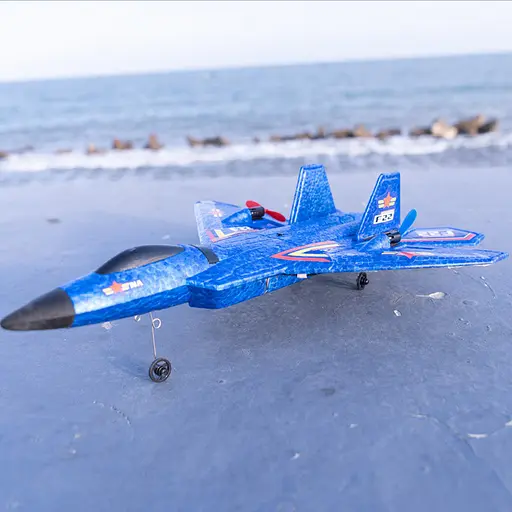 Літак на радіокеруванні SCHE HW32 F22 Fighter Blue - фото 7