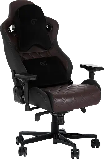 Геймерське крісло GT Racer чорне з коричневим (X-0724 Black/Brown) - фото 3