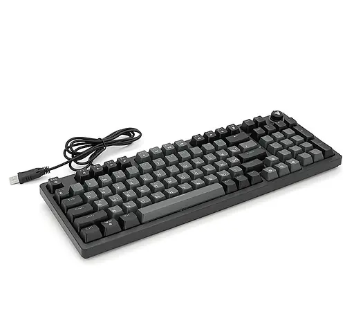 Клавіатура механічна ігрова з підсвічуванням Fantech ATOM96 AMK-890 Blue switch, Eng/Укр/Рус, Black-Grey - фото 3