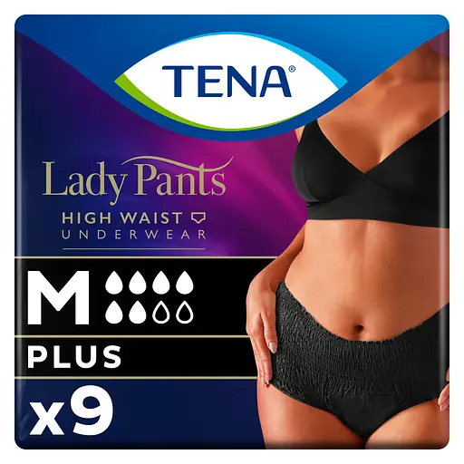 Урологічні труси для жінок Tena Lady Pants Plus Black M 9 шт.