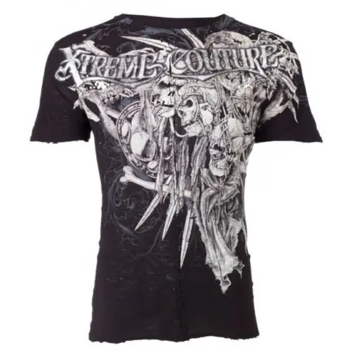 Футболка Xtreme Couture by Affliction Men T-Shirt Outlaw Skulls Tattoo Biker 3XL