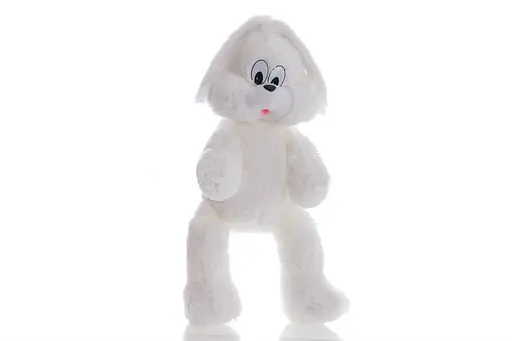 М'яка іграшка Alina зайчик Сніжок 65 см білий - фото 2