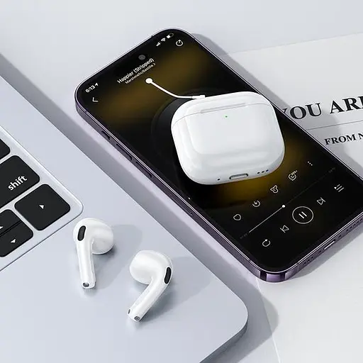 Бездротові навушники Hoco EW83 True wireless stereo headset, BT5.4, 30mAh, 300mAh, 4h, white - фото 8