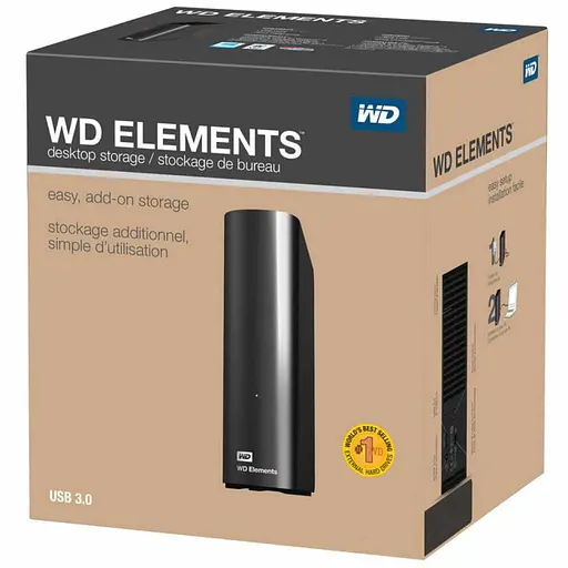Зовнішній жорсткий диск Western Digital Elements Desktop 16TB (WDBWLG0160HBK-EESN) - фото 6