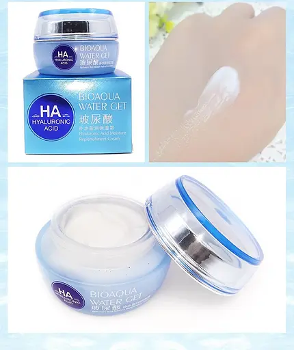Крем для обличчя Bioaqua HA Hyaluronic Acid Water Get з гіалуронової кислотою Moisture Replenishment Cream 50 г - фото 3