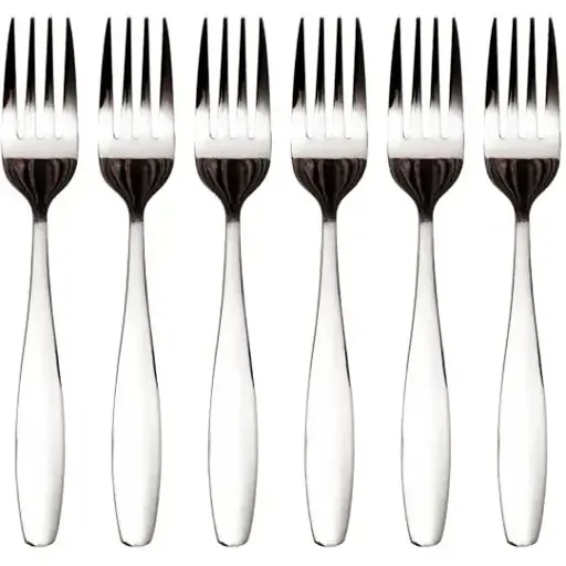 Набір десертних виделок Ding Lanfang 6 штук з нержавіючої сталі хром HP-8-20