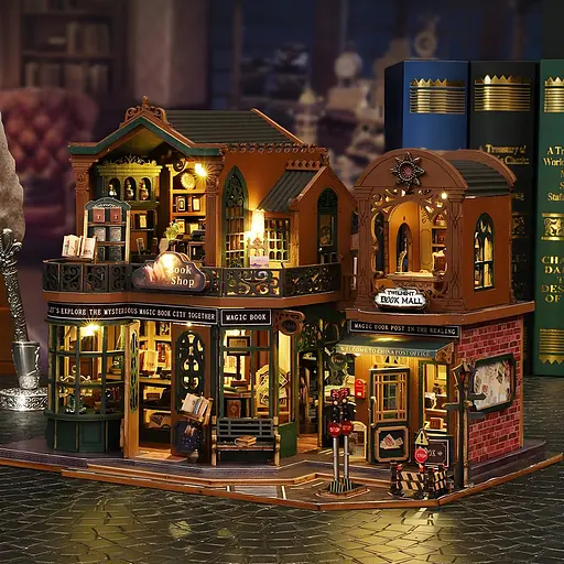 3D конструктор Румбокс Книгарня Сутінки своїми руками, світлові ефекти - фото 6