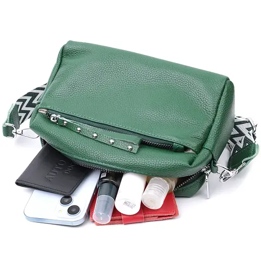 Кожаная женская сумка Vintage 22.5х13х9 см sum0026599 - фото 10