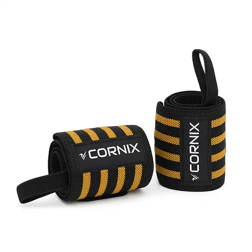 Бинти для зап'ясть (кистьові бинти) Cornix Wrist Wraps XR-0196 Black/Orange - фото 3