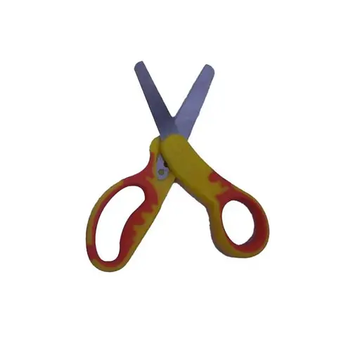 Ножиці, 13.5 см, силіконові вставки, закруглені, 2 шт. (В асортименті)