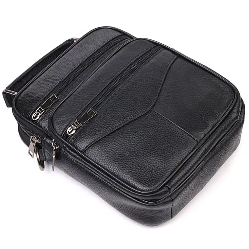 Шкіряна чоловіча сумка Vintage 20х24х6 см sum0023560 - фото 3