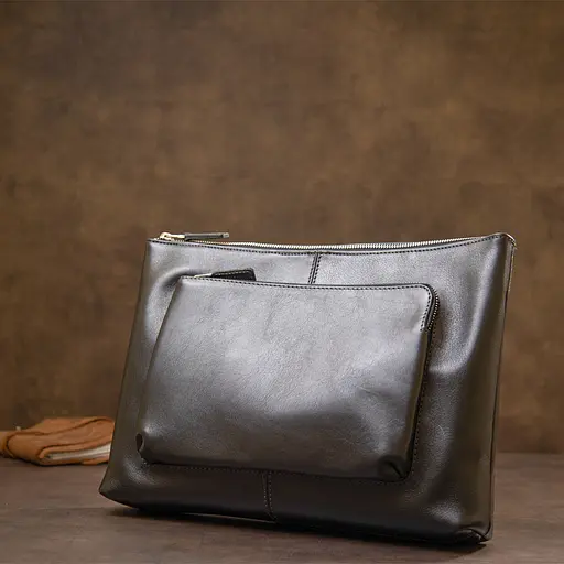 Чоловіча шкіряна сумка для ноутбука GRANDE PELLE 36х25х1,5 см sum0015577 - фото 8