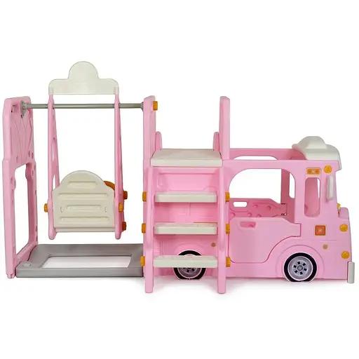 Детский игровой комплекс 2 в 1 Bambi WM19090-8 горка, качели, баскетбол - фото 5