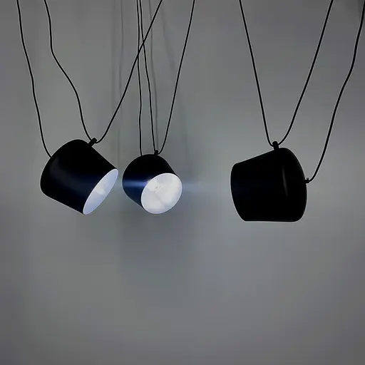 Подвесной светильник на 3 лампы Line F | Ст. MJ92/3 BK - фото 5