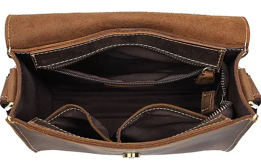 Чоловіча шкіряна сумка Vintage 22,5х17х6 см sum0012918 - фото 7