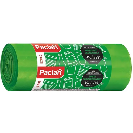 Мішки для сегрегації Paclan скло 35 л 20 шт.